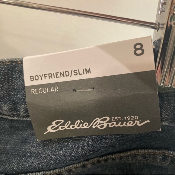EDDIE BAUER Sz 8 Boyfriend Slim Heritage  Wash Jeans NEW WITH TAG - Picture 12 of 15